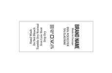 Etiquetas de cuidado textil Model TC-M25