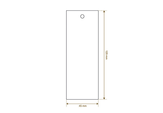 Etiqueta de cartón Vogue Style Model HT-M118