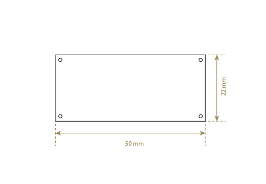 Etiqueta de cuero natural Model EP-M10