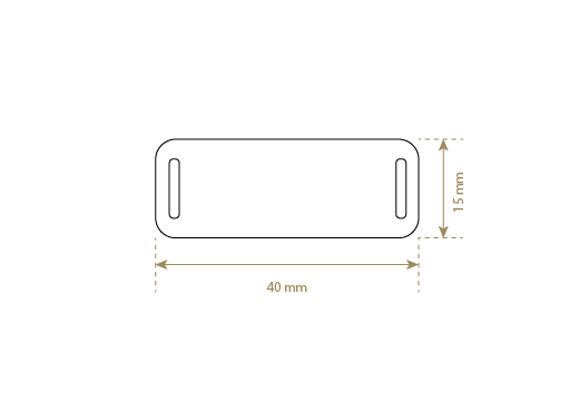 Etiqueta de imitación de cuero Model EP-M169
