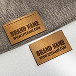 Etiqueta de cuero natural Model EP-M33