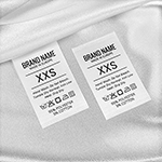 Etiqueta de composición con tamaño Modelo TC-M192