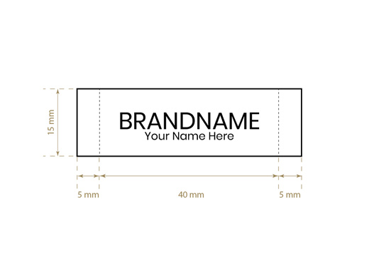 Etiquetas tejidas Model WL-M10