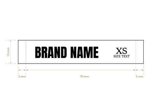 Etiqueta textil tejida Rife Style Model WL-M24