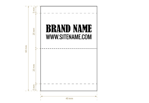 Etiqueta textil tejida Stately Style Model WL-M39
