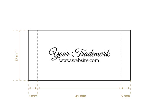 Etiqueta textil tejida Lucid Style Model WL-M81